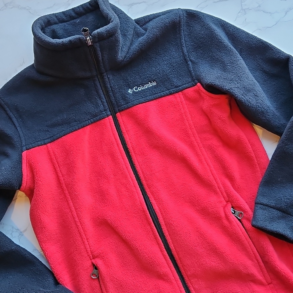 Columbia Kids' Black and Red Puffer Jacket